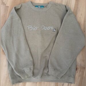 Big Dogs Tan crewneck men’s oversized sweater